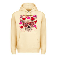 Pina Colada valentine's day  chihuahua Premium Hoodie - RanaPortraitStore