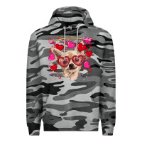 Slate Camo valentine's day  chihuahua Premium Hoodie - RanaPortraitStore