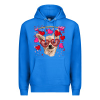 True Royal valentine's day  chihuahua Premium Hoodie - RanaPortraitStore