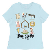 Baby Blue true story Ladies Tee - MaliasSmallBusiness