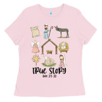 Bubblegum Pink true story Ladies Tee - MaliasSmallBusiness