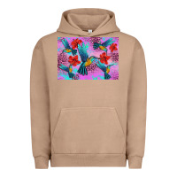 Pigment Burro Flower Hummingbird Urban Hoodie - Artiststas