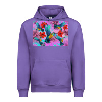 Tulip Flower Hummingbird Urban Hoodie - Artiststas