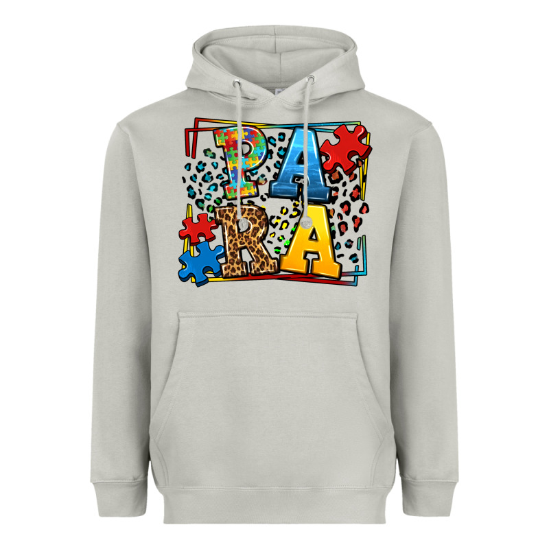 Autism Leopard Frame Para Heavyweight Hoodie by LillyAllenDesigns | Teevron