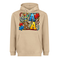 Mushroom autism leopard frame para Heavyweight Hoodie - LillyAllenDesigns
