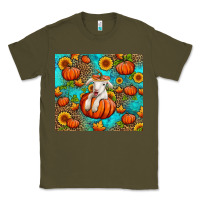 Army Green fall pumpkin lamb Classic Tee - Jasminsmagicworld