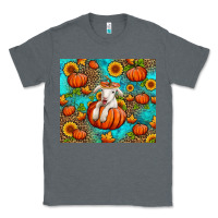 Charcoal Heather fall pumpkin lamb Classic Tee - Jasminsmagicworld