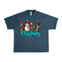 Midnight Navy love christmas snowman Urban Heavy Tee - JahusDesignShop