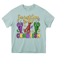 Arona i'm just here for the crawfish Heavy Core Tee - MaliasSmallBusiness
