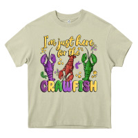 Mossy i'm just here for the crawfish Heavy Core Tee - MaliasSmallBusiness