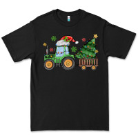 Black christmas tractor Premium Tee - MaliasSmallBusiness