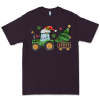 Plum christmas tractor Premium Tee - MaliasSmallBusiness