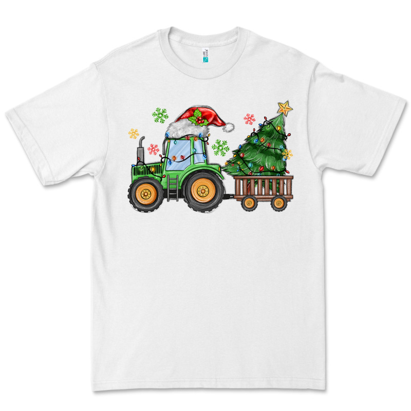 Christmas Tractor Premium Tee by MaliasSmallBusiness | Teevron