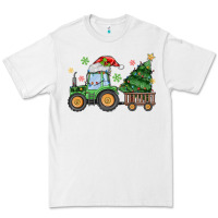 White christmas tractor Premium Tee - MaliasSmallBusiness