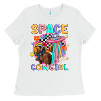 White space cowgirl Ladies Tee - MaliasSmallBusiness