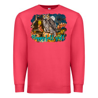 Cardinal Happy Fall Y'all Owl Premium Sweatshirt - LillyAllenDesigns