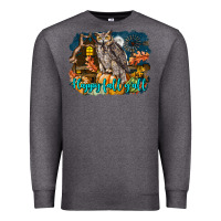 Charcoal Heather Happy Fall Y'all Owl Premium Sweatshirt - LillyAllenDesigns