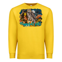 Lemon Happy Fall Y'all Owl Premium Sweatshirt - LillyAllenDesigns