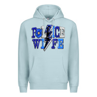 Blue Mist Police wife Premium Hoodie - FaDigitalArtStudio