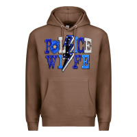 Chestnut Police wife Premium Hoodie - FaDigitalArtStudio