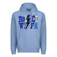 Colony Blue Police wife Premium Hoodie - FaDigitalArtStudio