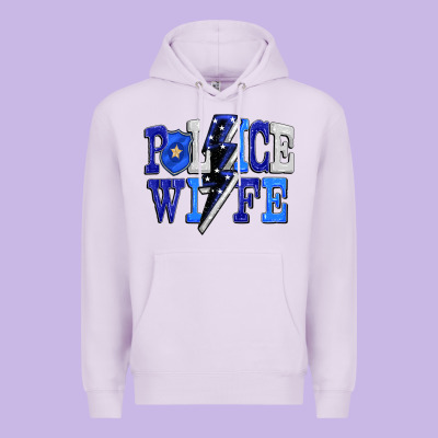 Police Wife Premium Hoodie Designed By Fadigitalartstudio