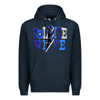 Navy Police wife Premium Hoodie - FaDigitalArtStudio