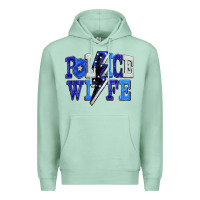 Seafoam Police wife Premium Hoodie - FaDigitalArtStudio