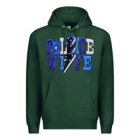 Sports Green Police wife Premium Hoodie - FaDigitalArtStudio