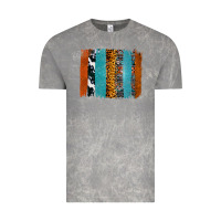 Cloud Rock Western Leopard Glitter Aztec Cowhide Pattern Brushstroke Vintage Tee - Bettercallsaul
