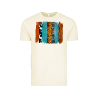 Vintage Arctic Western Leopard Glitter Aztec Cowhide Pattern Brushstroke Vintage Tee - Bettercallsaul