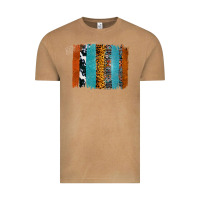 Vintage Camel Western Leopard Glitter Aztec Cowhide Pattern Brushstroke Vintage Tee - Bettercallsaul