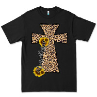 Black he is risen leopard cross Premium Tee - JahusDesignShop
