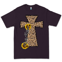 Plum he is risen leopard cross Premium Tee - JahusDesignShop