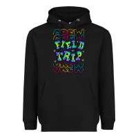 Black Crew Field Trip Heavyweight Hoodie - CowhideDigitalArt