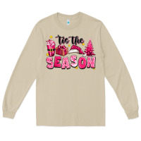 Mushroom Pink 'tis the season Christmas Long Sleeve Tee - texasbilliewilder