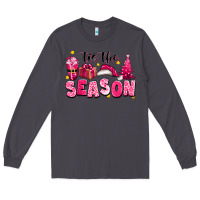 Smoke Pink 'tis the season Christmas Long Sleeve Tee - texasbilliewilder