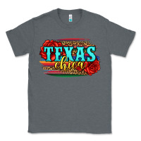 Charcoal Heather Texas Chica with roses Classic Tee - Jasminsmagicworld