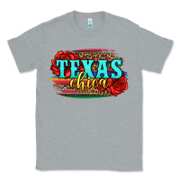 Heather Grey Texas Chica with roses Classic Tee - Jasminsmagicworld