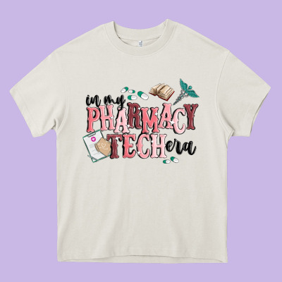 In My Pharmacy Tech Era Heavy Core Tee Designed By Maliassmallbusiness