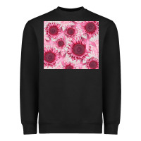 Black breast cancer sunflower Heavyweight Sweatshirt - CowGirlArtShop