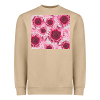 Mushroom breast cancer sunflower Heavyweight Sweatshirt - CowGirlArtShop
