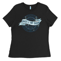 Black frostys snowflake cafe Ladies Tee - MaliasSmallBusiness