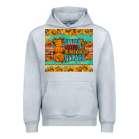 Heather Grey Autumn leaves and pumpkin please Urban Hoodie - Artiststas