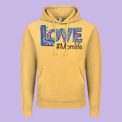 Love Mom Life Vintage Hoodie Designed By Bettercallsaul