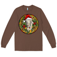 Chestnut Christmas Goat Long Sleeve Tee - RanaPortraitStore