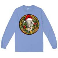 Colony Blue Christmas Goat Long Sleeve Tee - RanaPortraitStore