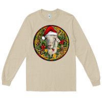 Mushroom Christmas Goat Long Sleeve Tee - RanaPortraitStore