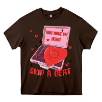 Heart Record Player Heavy Core Tee | Teevron