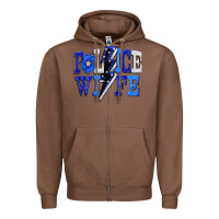 Chestnut Police wife Zipper Hoodie - FaDigitalArtStudio